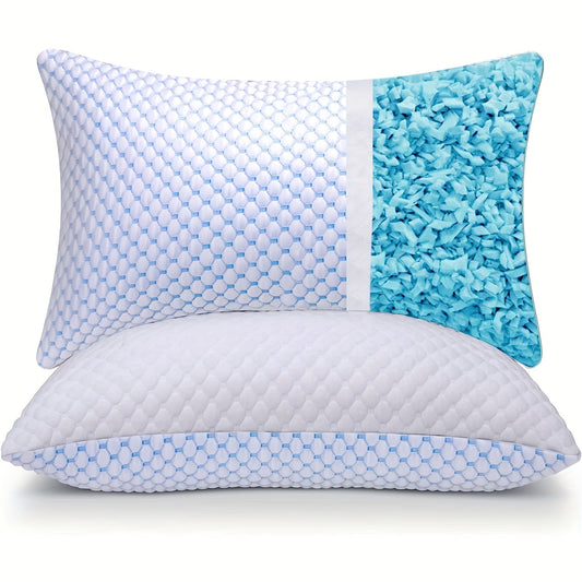 ChillPillow - Erfrischendes Memory Foam Kissen mit Atmungsaktivem, Waschbarem Bambusbezug