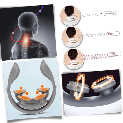 Massagegerät mit vier Köpfen für ultimative Erleichterung von Nacken und Schultern