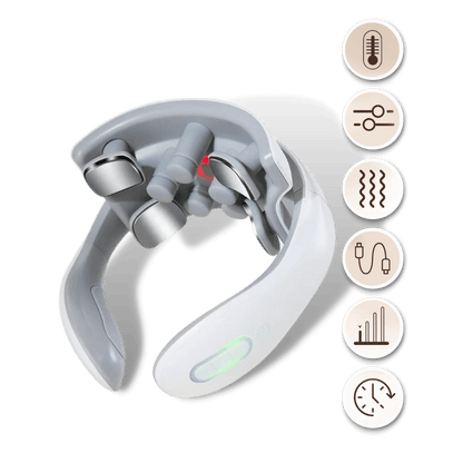 Massagegerät mit vier Köpfen für ultimative Erleichterung von Nacken und Schultern