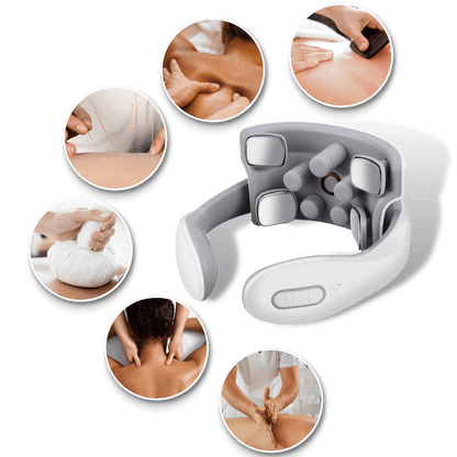 Massagegerät mit vier Köpfen für ultimative Erleichterung von Nacken und Schultern