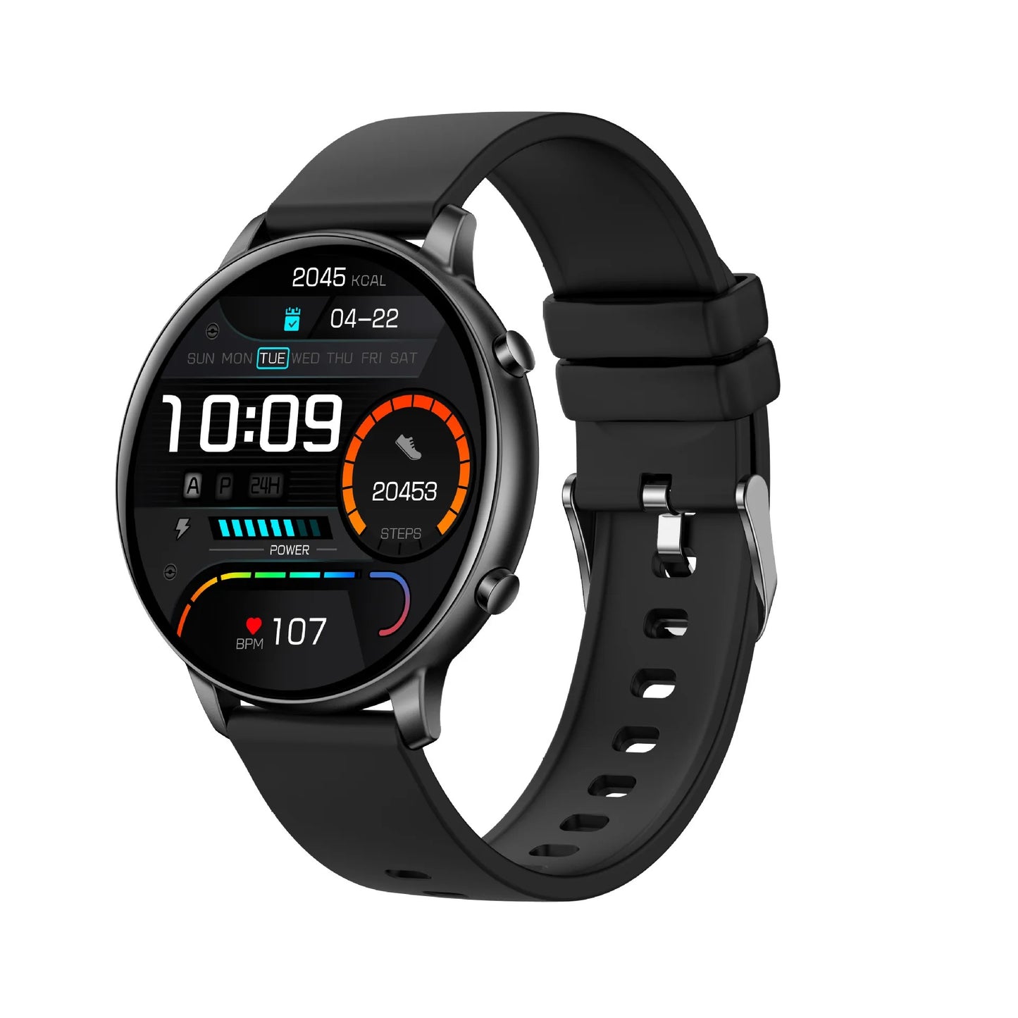 Stylische Smartwatch – Fitness-Tracker mit Herzfrequenz- und SpO2-Überwachung, IP67 wasserdicht, kompatibel mit Android und iPhone
