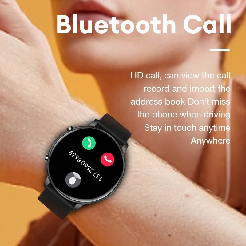 Stylische Smartwatch – Fitness-Tracker mit Herzfrequenz- und SpO2-Überwachung, IP67 wasserdicht, kompatibel mit Android und iPhone