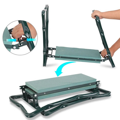 Premium Klappgartenknie- und Hocker mit Werkzeugtasche