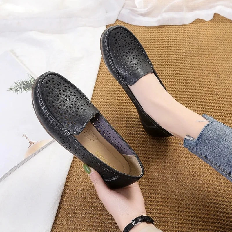 Exklusive Damenmokassins mit ergonomischer, weicher Sohle für höchsten Komfort