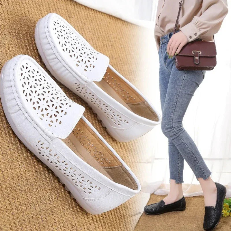 Exklusive Damenmokassins mit ergonomischer, weicher Sohle für höchsten Komfort