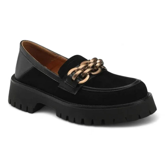 Stylische Damenmokassins mit komfortablen Wildlederabsätzen für optimale Fußgesundheit