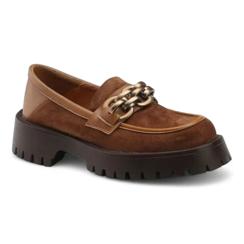 Stylische Damenmokassins mit komfortablen Wildlederabsätzen für optimale Fußgesundheit