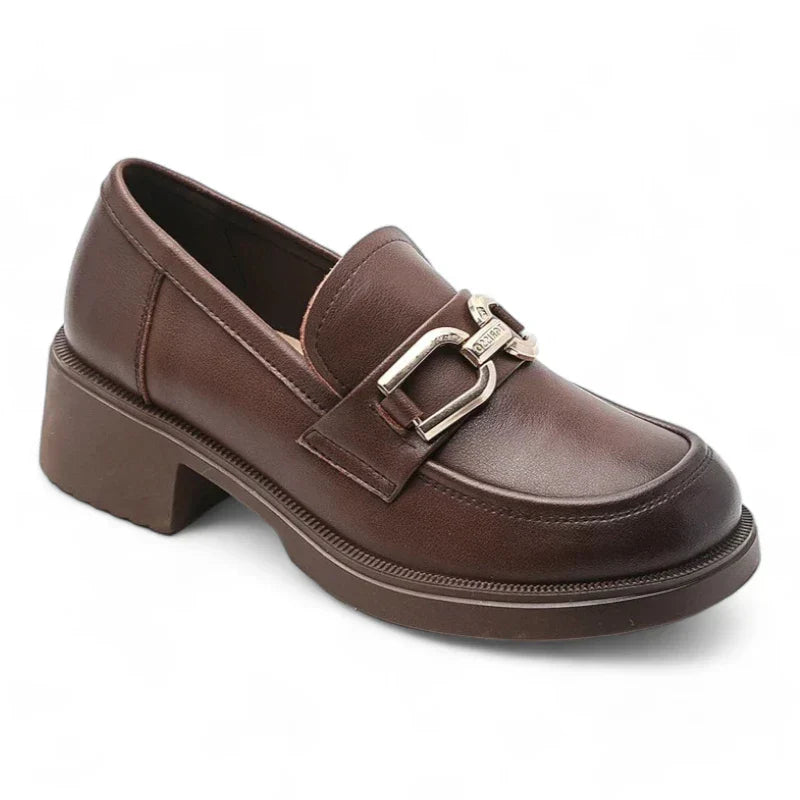 Elegante Damen-Mokassins aus hochwertigem Spaltleder für optimalen Komfort