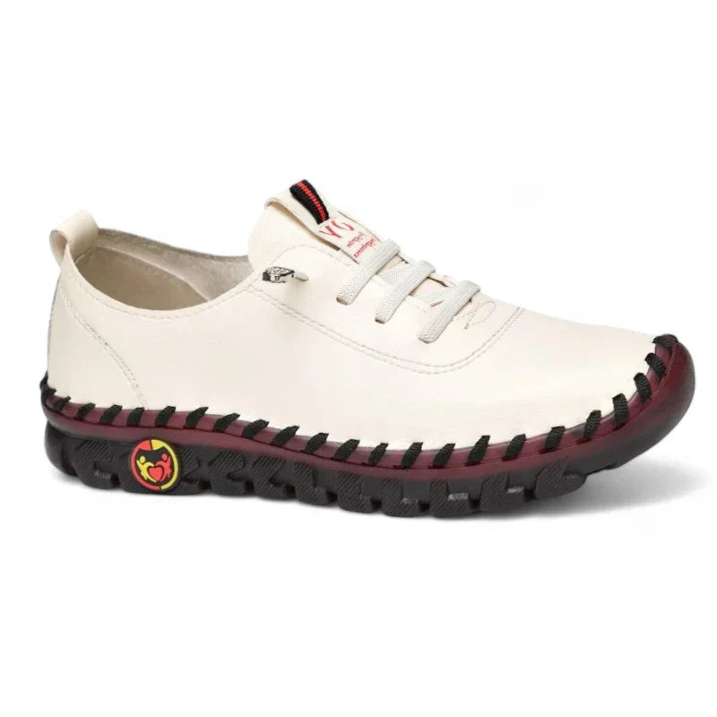 Orthopädischer Damen-Mokassin mit Ledereffekt, Sneaker-Typ