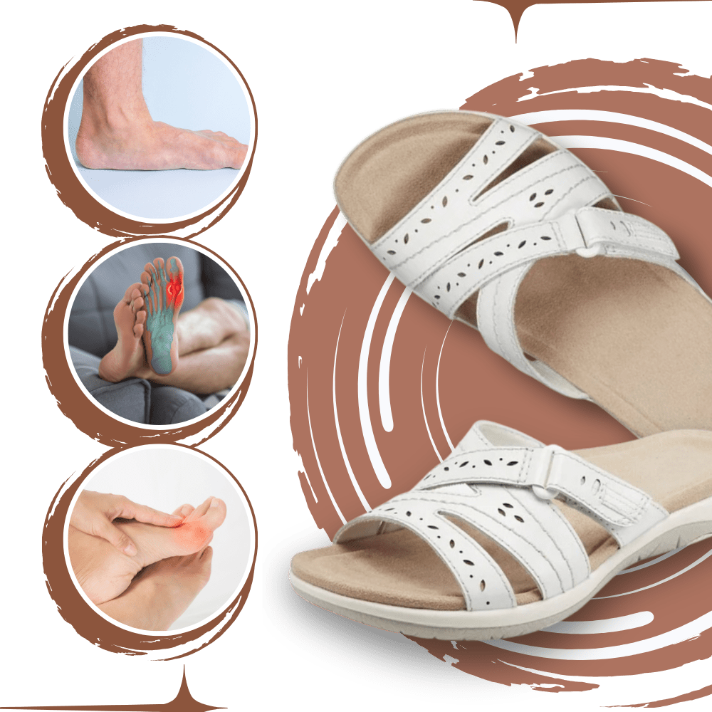 Elegante Sandalen mit offenem Zehenbereich und integriertem orthopädischem Komfort