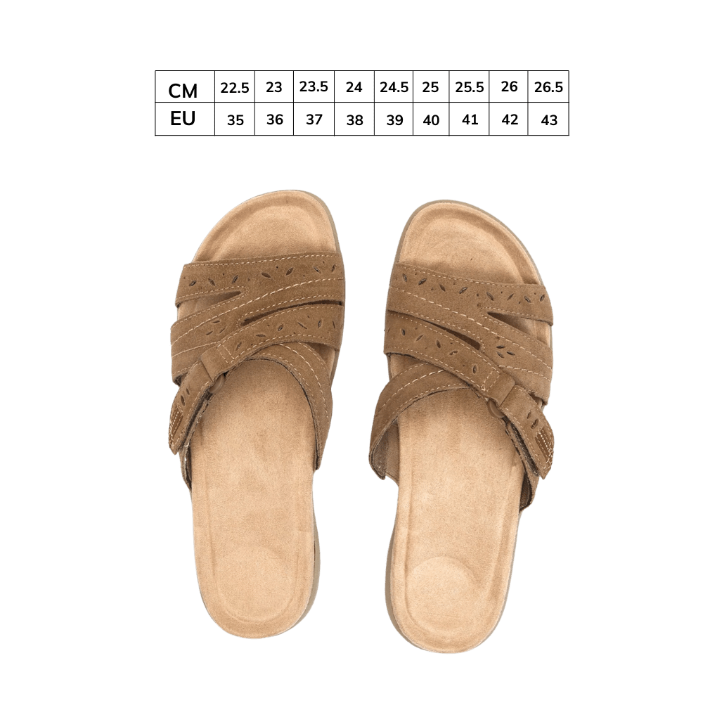 Elegante Sandalen mit offenem Zehenbereich und integriertem orthopädischem Komfort