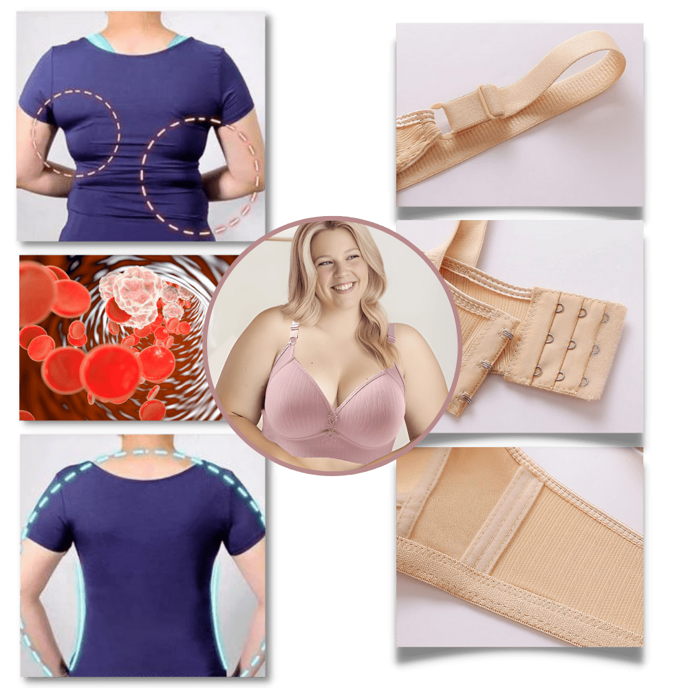 Eleganter kabelloser Push-up-BH für große Größen