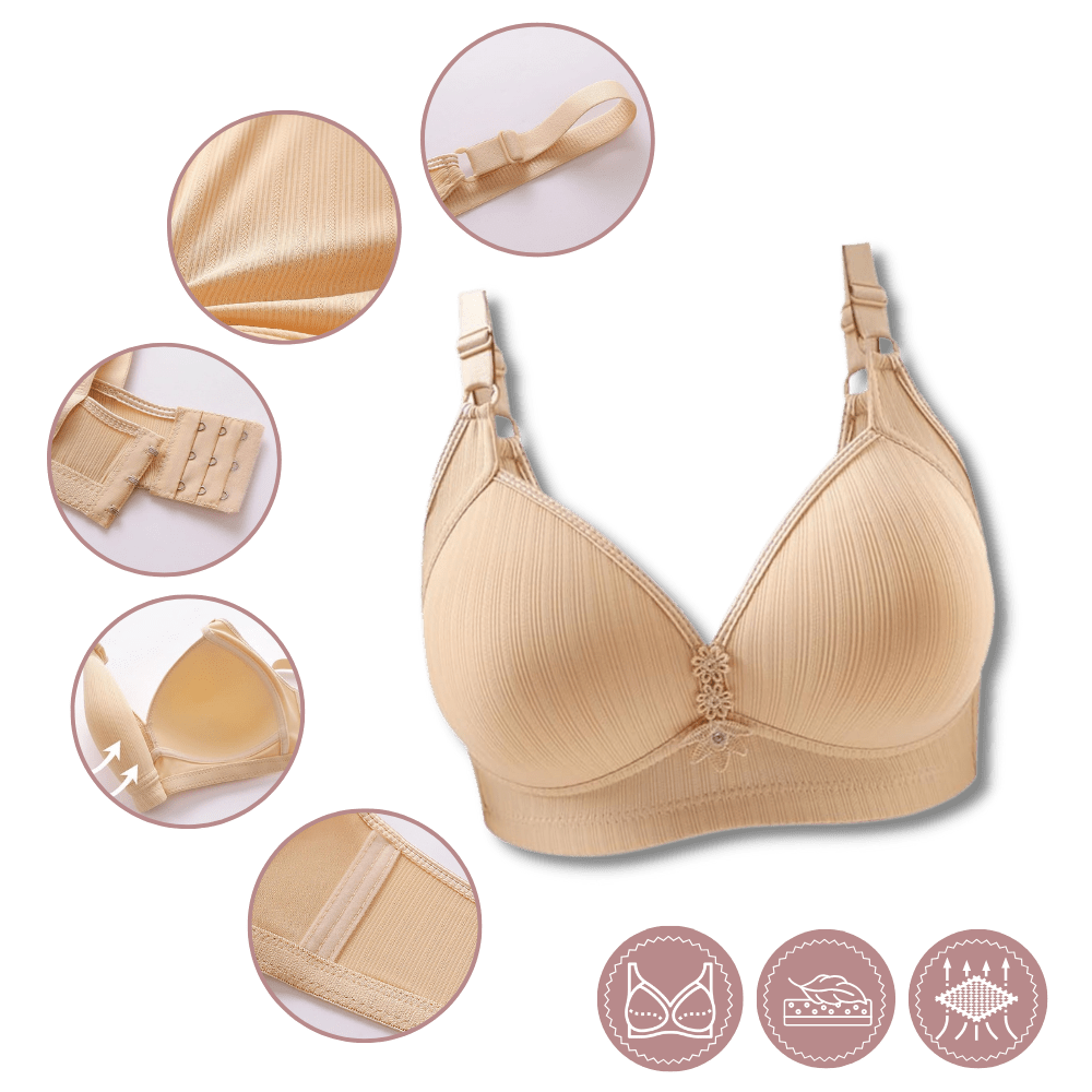 Eleganter kabelloser Push-up-BH für große Größen