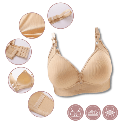 Eleganter kabelloser Push-up-BH für große Größen