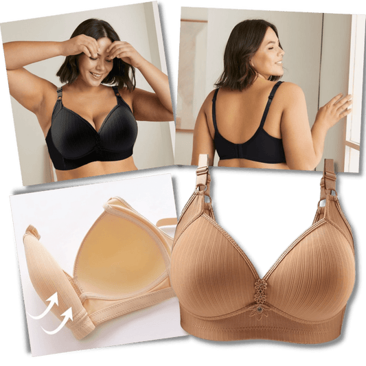 Eleganter kabelloser Push-up-BH für große Größen