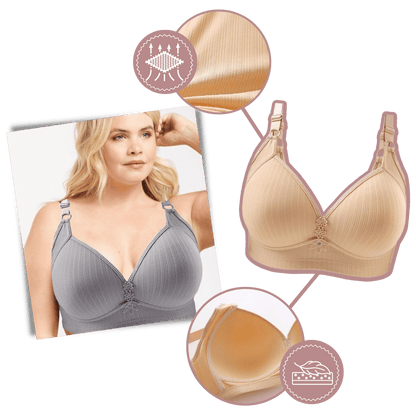 Eleganter kabelloser Push-up-BH für große Größen