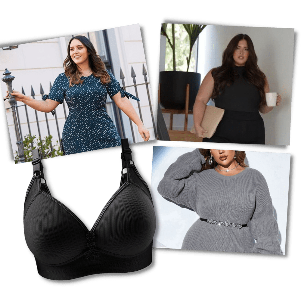 Eleganter kabelloser Push-up-BH für große Größen