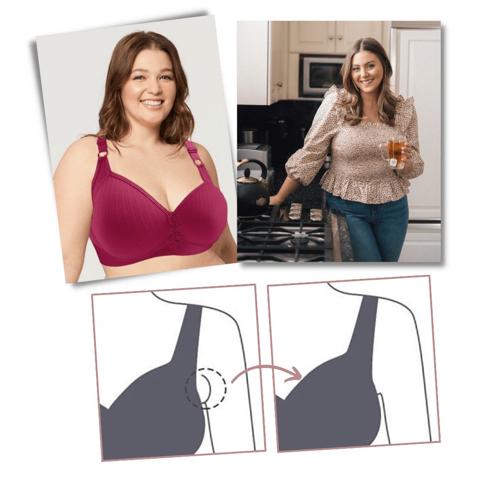 Eleganter kabelloser Push-up-BH für große Größen