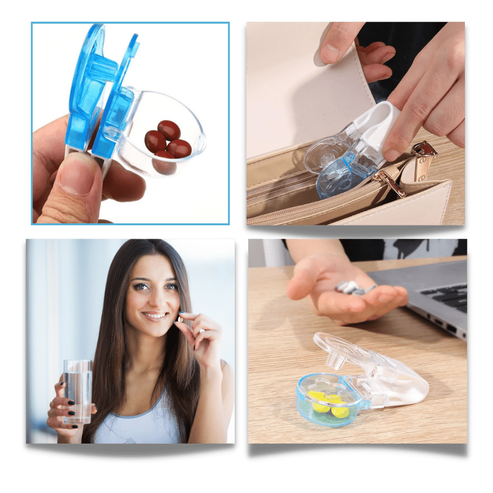 Praktischer Reise-Medikamentenbehälter Gesundheitsbegleiter