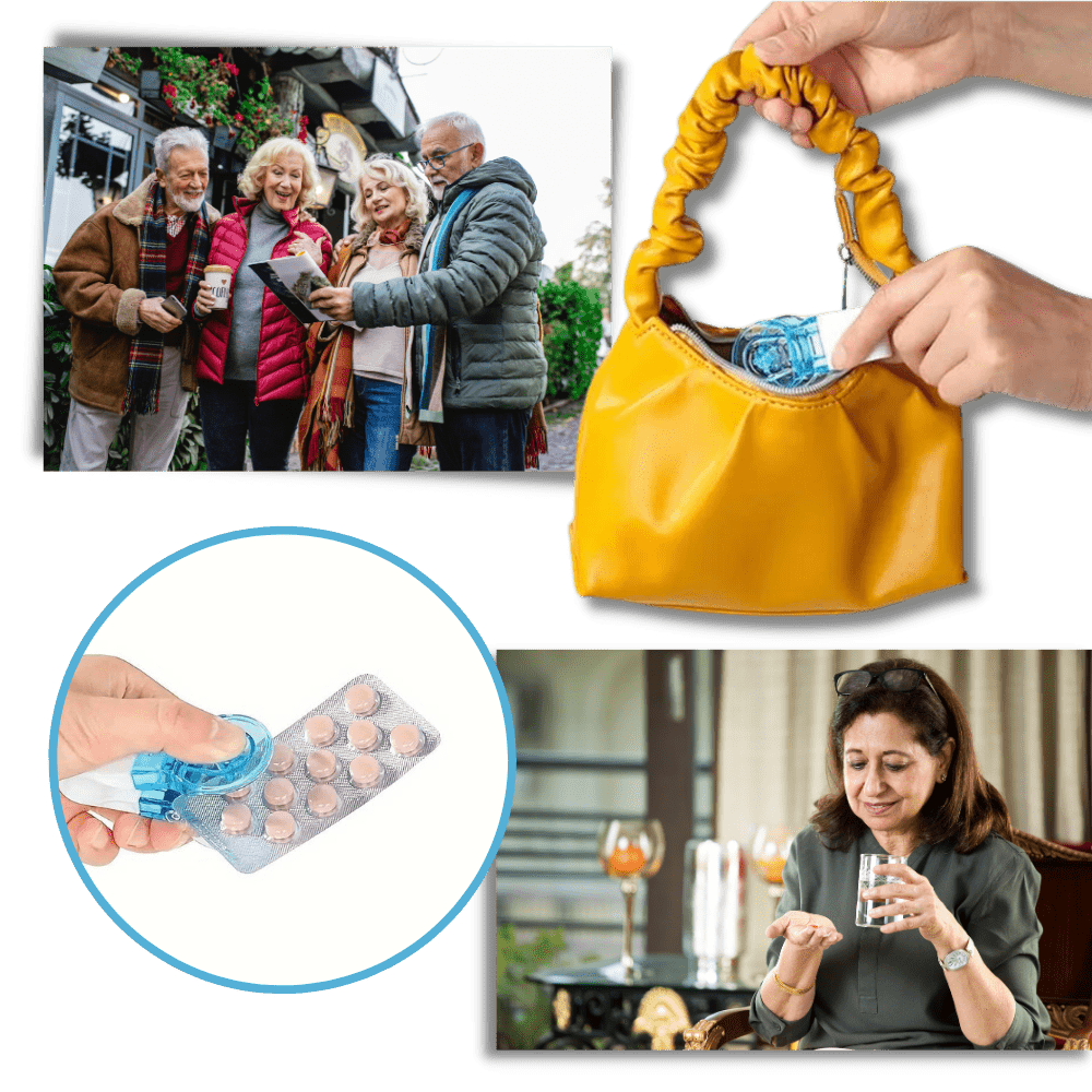 Praktischer Reise-Medikamentenbehälter Gesundheitsbegleiter