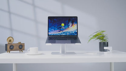 Premium Aluminium-Laptopständer – faltbar, höhenverstellbar, kompatibel mit MacBook, Tablet & Smartphone