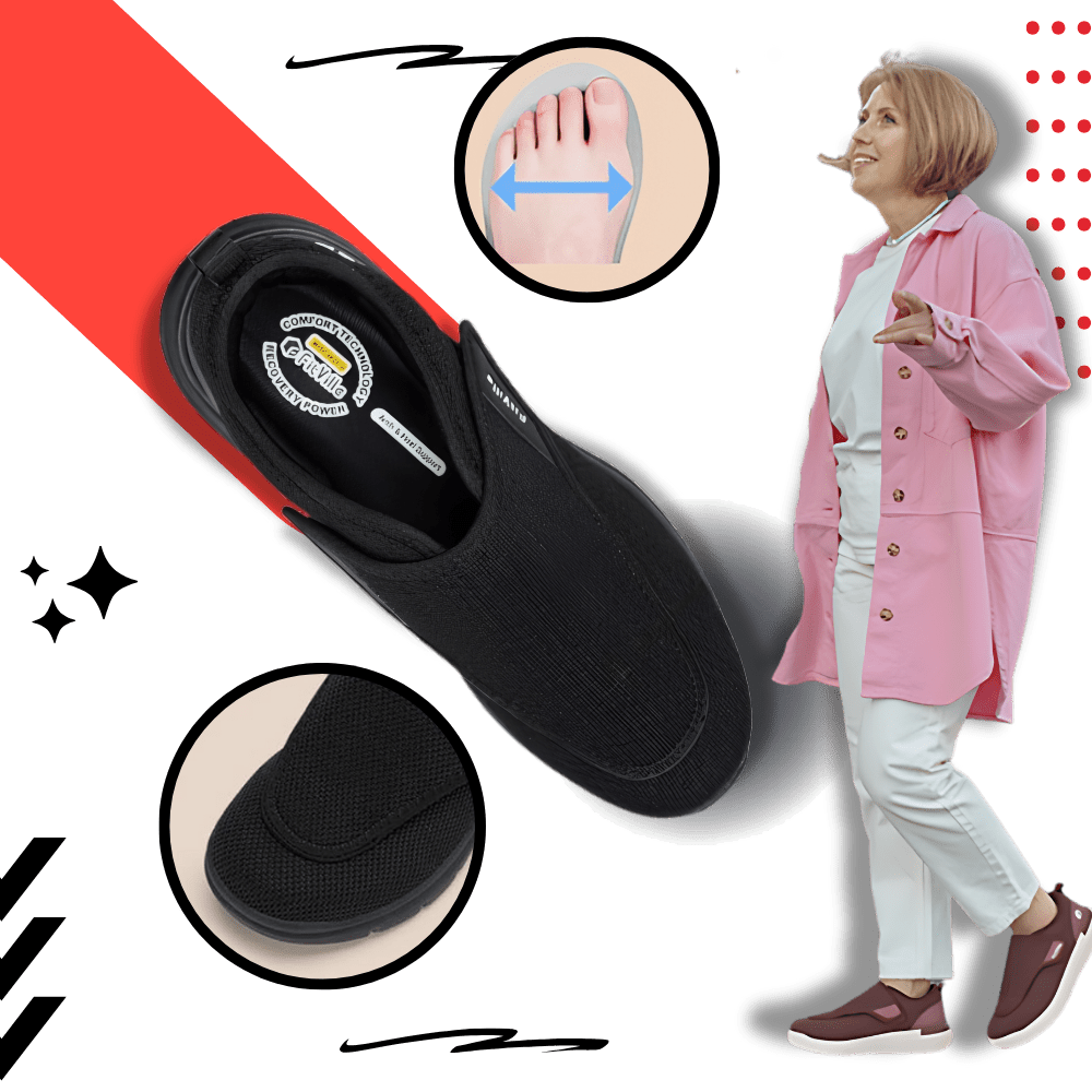 Bequeme Schuhe für Diabetiker mit optimaler Fers Unterstützung