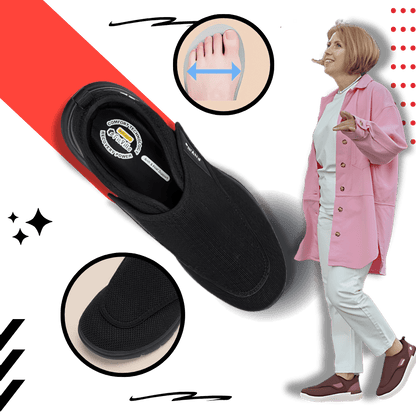 Bequeme Schuhe für Diabetiker mit optimaler Fers Unterstützung