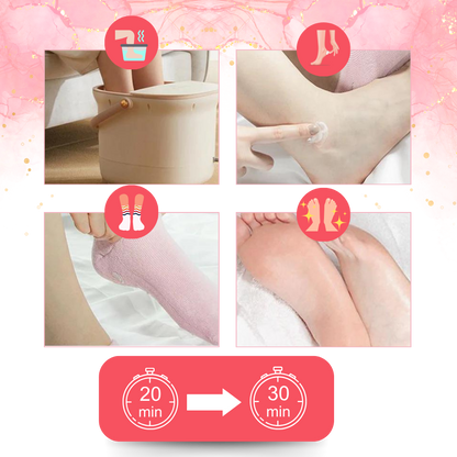 Revitalisierende Socken mit Lotion für weiche und hydratisierte Füße