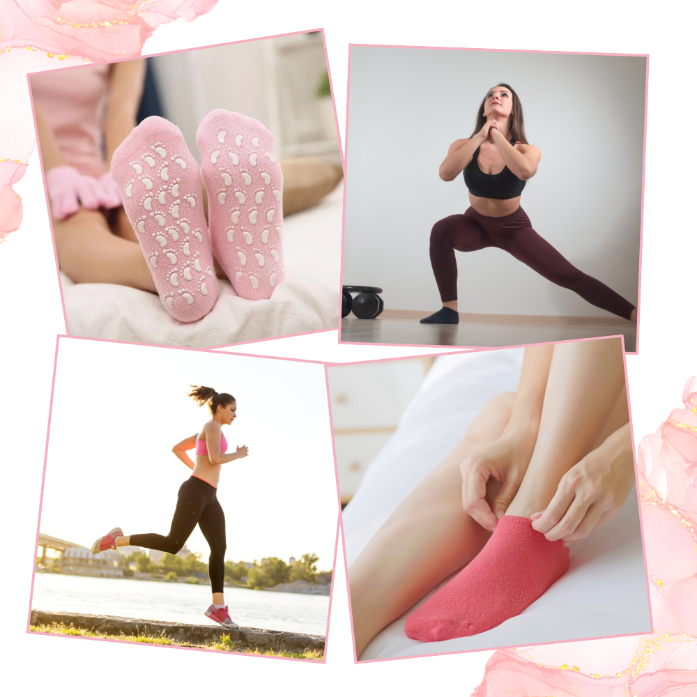 Revitalisierende Socken mit Lotion für weiche und hydratisierte Füße