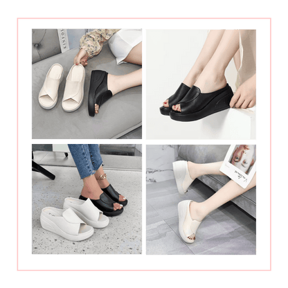 Bequeme Absatzsandalen mit Stoßdämpfungstechnologie