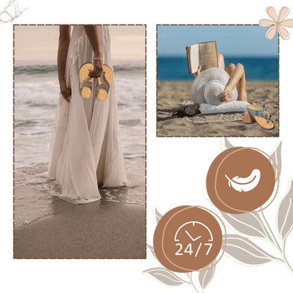 Bequeme orthopädische Sandalen mit Stoßdämpfungstechnologie