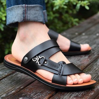 Offene Ledersandalen für Herren – Spillo